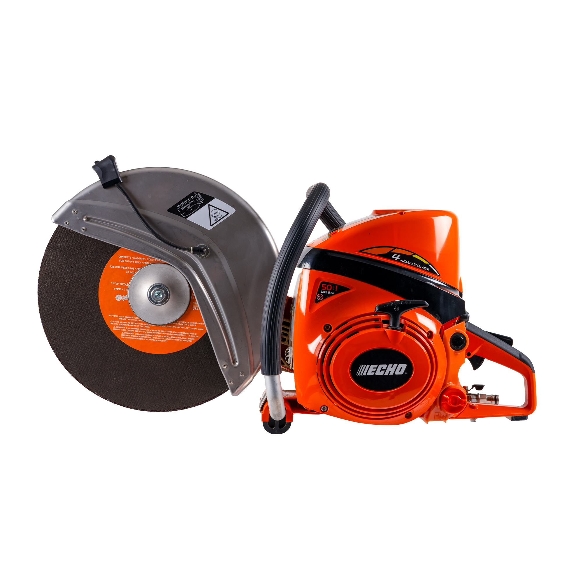 ECHO, 73.5 cc Gas Concrete Cut-Off Saw, Blade Diameter 14 in, Max. Cutting Depth 0.1875 in, Power Type Gasoline, Model# CSG-7410-14